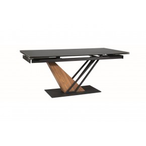 Стол обеденный SIGNAL GENESIS черный/ясень 160-220/90